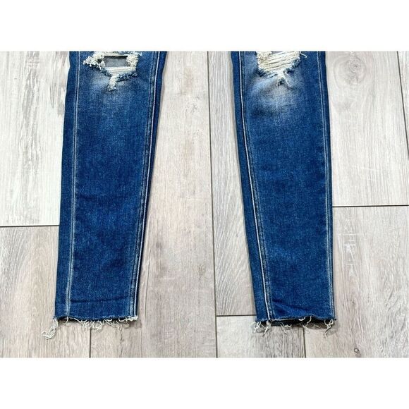 KanCan signature distressed low rise skinny jeans size 24 - Picture 4 of 12